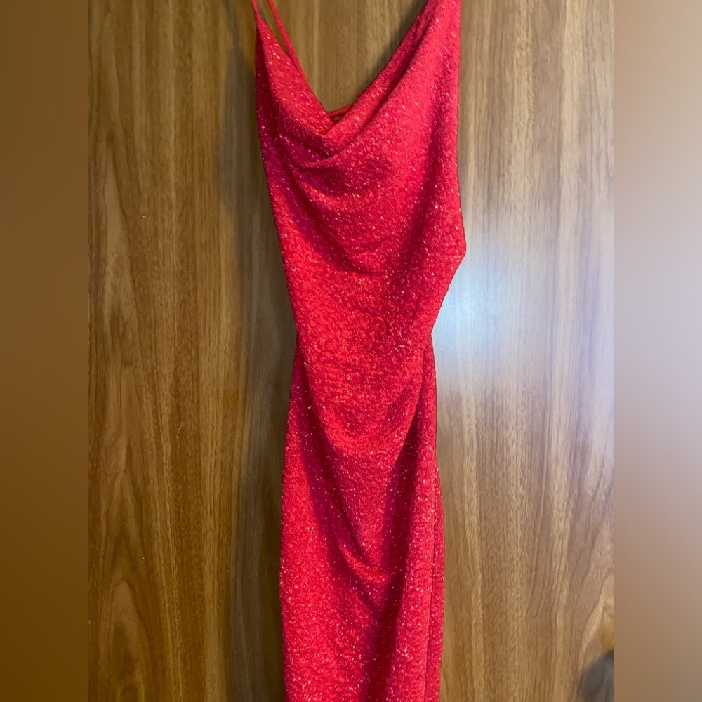 Red sparkle dress